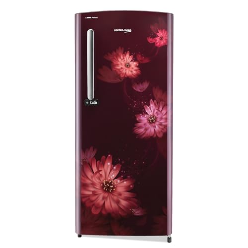 Voltas Beko ‘A Tata Product’ 210 L 3 star Made-in-India Direct cool Refrigerator (RDC245C / W0DWE0M000UGD, Dahlia Wine)
