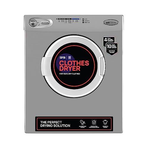 IFB Turbo Dry EX (5.5 KG) Fully-Automatic Dryer Silver