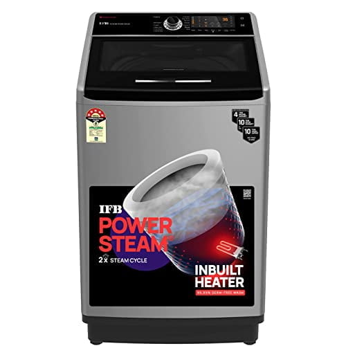 IFB 9.0 Kg 5 Star Top Load Washing Machine Aqua Conserve (TL-SLBS 9.0KG AQUA, Silver, Power Dual Steam, Inbuilt Heater)
