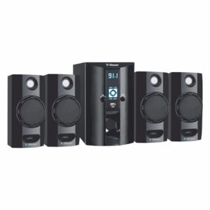 DH Discovery DH6600W 4.1 Channel 120W Home Theater Bass Booster Speaker with Subwoofer Supporting Bluetooth 5.0/1 USB Slot/1 AUX/Built in FM Radio with Remote Control (Black)