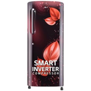 LG 224 L 4 Star Inverter Direct-Cool Single Door Refrigerator Appliance (GL-B241ASVY, Scarlet Victoria, Smart Connect)