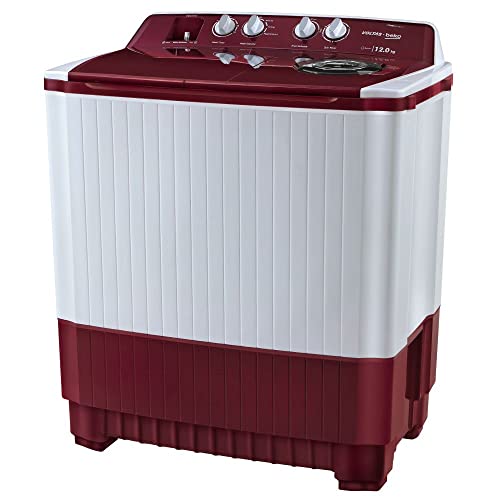 2.Voltas Beko 12 kg Semi Automatic Washing Machine Burgundy WTT120ABRT
