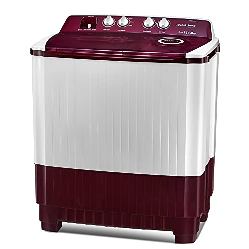 2.Voltas Beko WTT140ABRT 14 kg Semi Automatic Washing Machine Burgandy