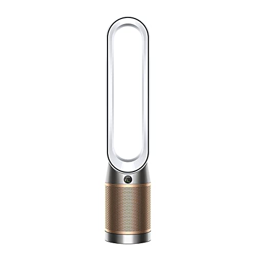 Dyson TP09 Formaldehyde Cool Purifier with Air Multiplier Technology, Multi-Functionality, HEPA H13 and Activated Carbon Filter (White/Gold)