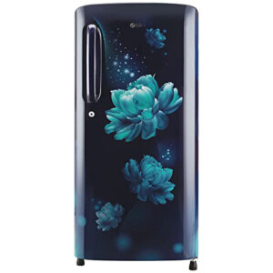 LG 185 L 3 Star Direct-Cool Single Door Refrigerator (GL-B201ABCD, Blue Charm, Fast Ice Making, Gross Volume- 190 L)